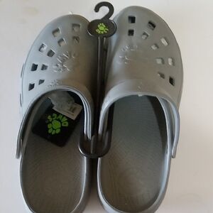 Gray Clogs with Strap